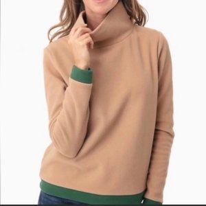 Dudley Stephens Park Slope Vello Fleece Camel Colorblock Size Medium